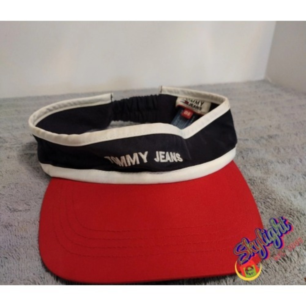 Tommy Hilfiger Vtg Jeans Golf Visor Athletic Hat Cap Outdoor